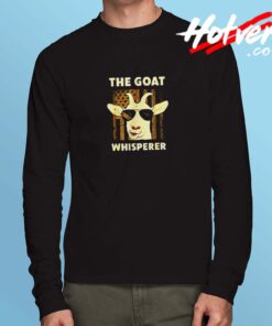 Goat With Flag Long Sleeve Tshirt