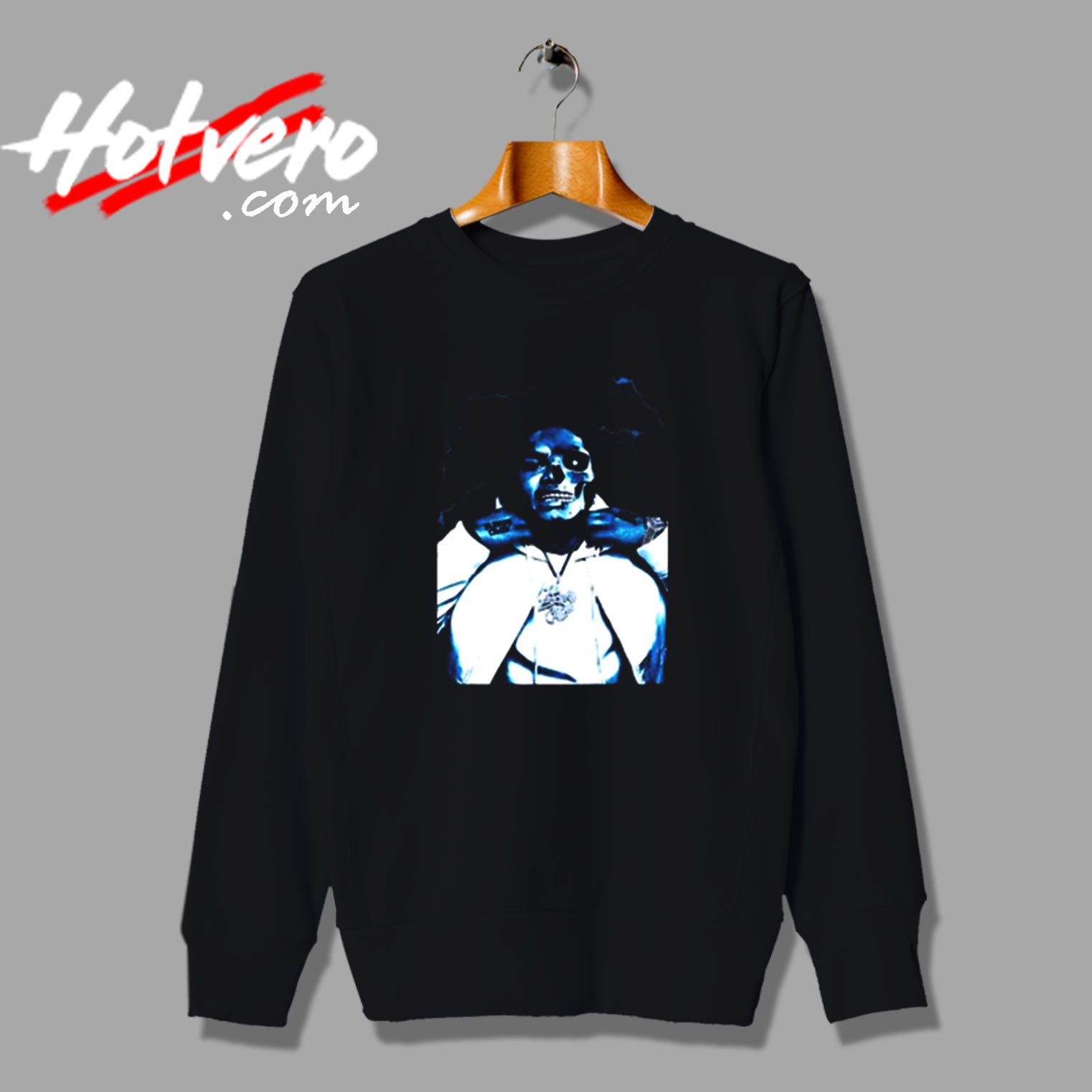 Half Skele Nocap Vintage Sweatshirt Design