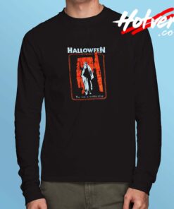 Halloween Black T Shirt Trick Is To Stay Alive Terror Threads Long Sleeve Tshirt