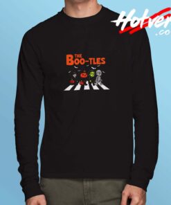 Halloween Crossing Road Parody Spooky The Boo Tles Long Sleeve Tshirt