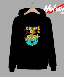 Halloween Funny Morning Breakfast Cereal Killer Horror Movie Comfort Hoodie