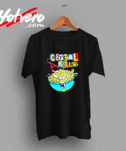 Halloween Funny Morning Breakfast Cereal Killer Horror Movie Vintage T shirt