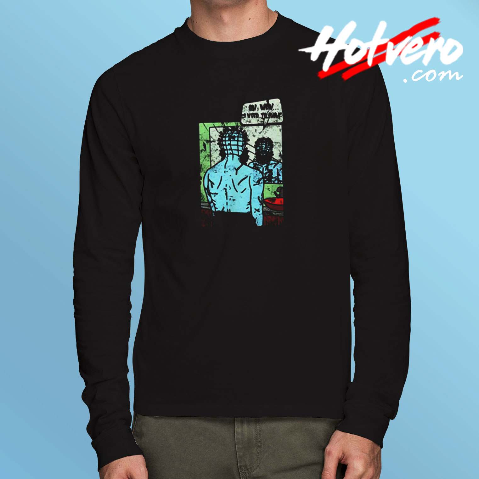 Hellraiser Shirt Pinhead Cenobites Halloween Long Sleeve Tshirt