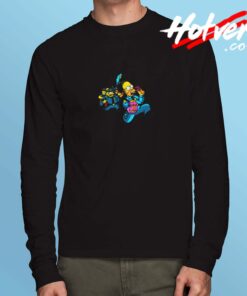 Homer Simpson Donut Long Sleeve Tshirt