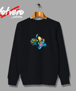 Homer Simpson Donut Vintage Sweatshirt Design
