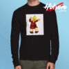 Homer Simpson Drawing Dance Long Sleeve Tshirt