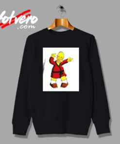 Homer Simpson Drawing Dance Vintage Sweatshirt Design