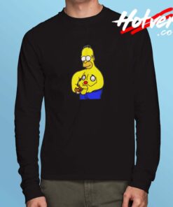 Homer Simpson Parody Funny Long Sleeve Tshirt