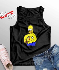 Homer Simpson Parody Funny Sleeveless Shirt