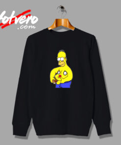 Homer Simpson Parody Funny Vintage Sweatshirt Design
