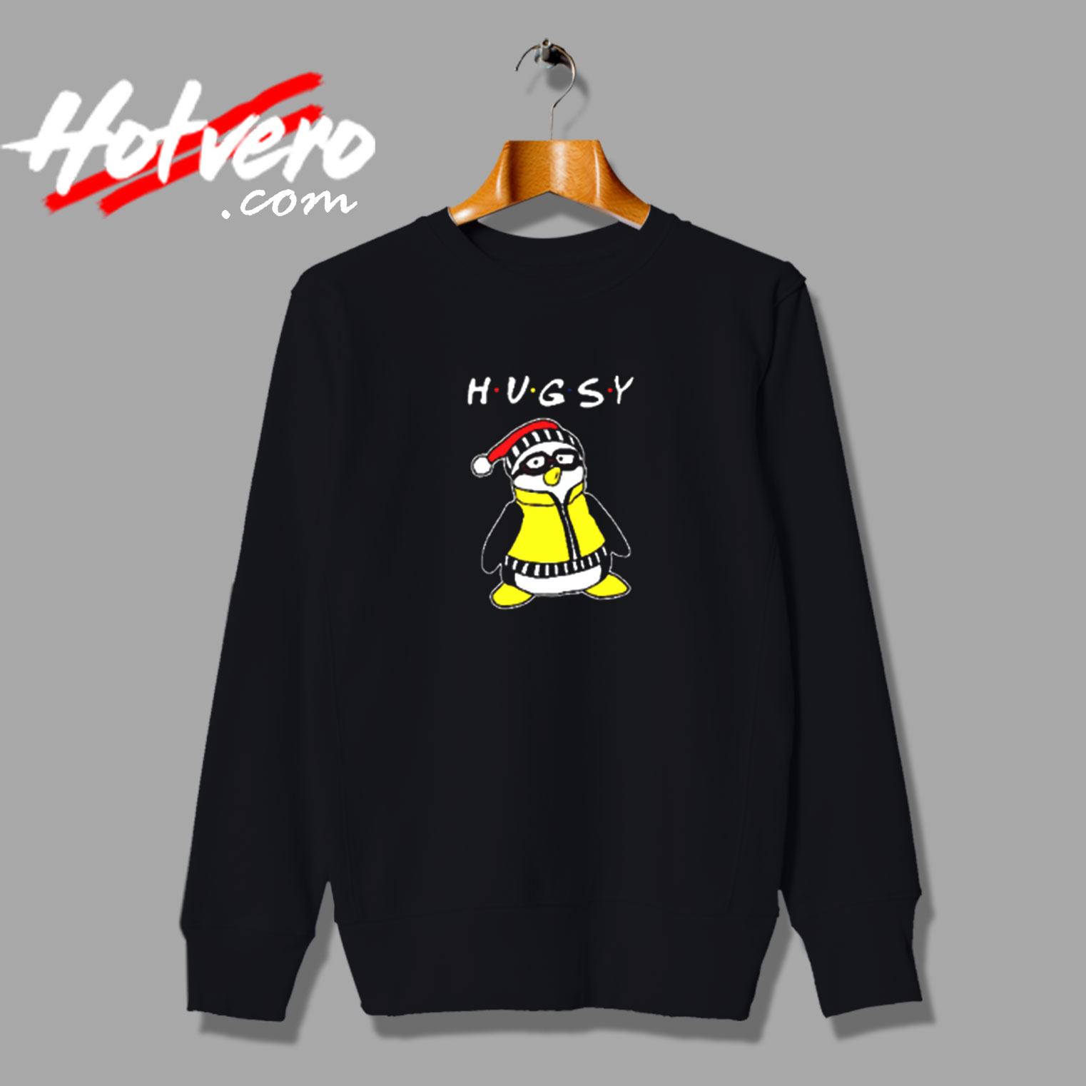 Hugsy The Penguin Vintage Sweatshirt Design