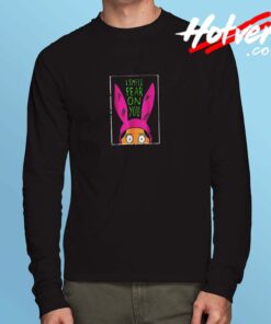 I Smell The Fear On You Funny Rabbit Cartoon Meme Humor Quote Joke Long Sleeve Tshirt