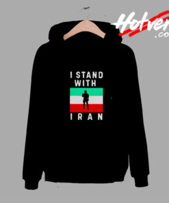 I Stand With Iran Flag Comfort Hoodie