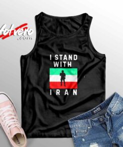 I Stand With Iran Flag Sleeveless Shirt