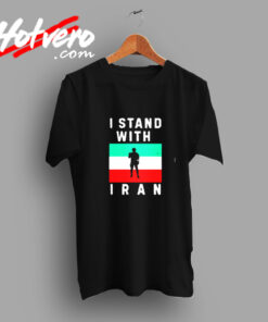 I Stand With Iran Flag Vintage T shirt