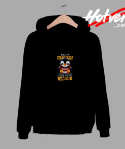 I’m Not Getting Fat Funny Silly Penguin Graphic Comfort Hoodie