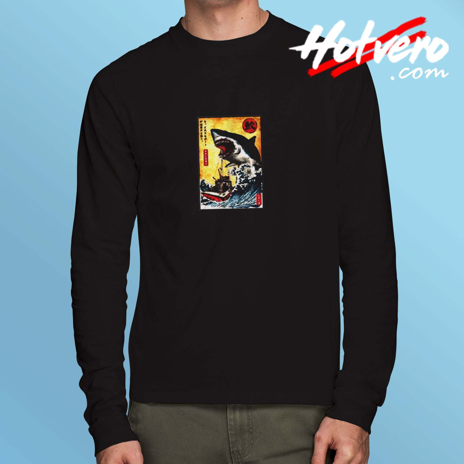 Japanese Jaws Long Sleeve Tshirt