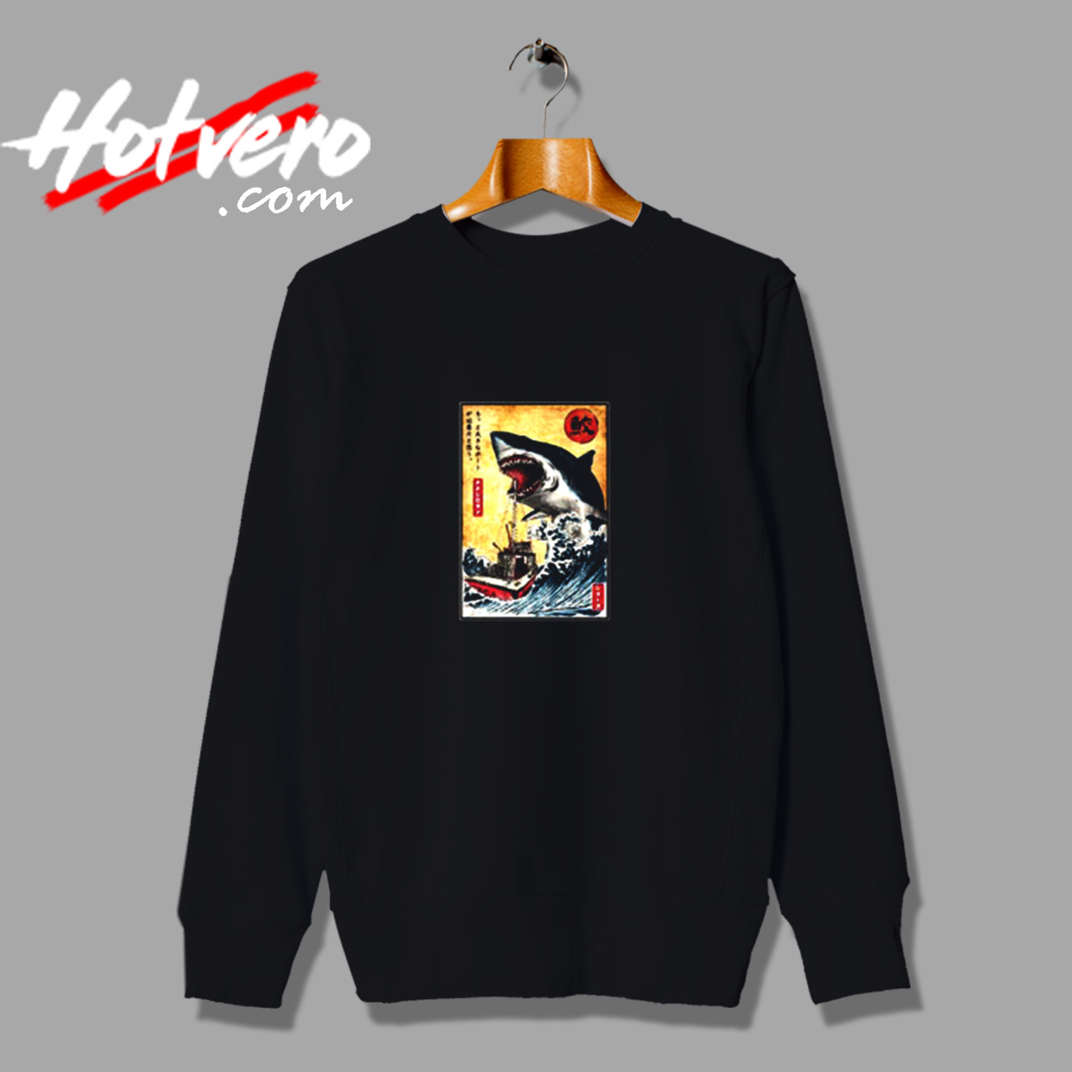 Japanese Jaws Vintage Sweatshirt Design