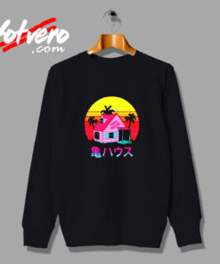 Kame House Kame Sennin Funny Cartoon Vintage Sweatshirt Design