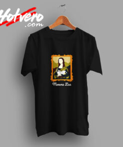 La Gioconda Mona Lisa Parody Meowna Lisa Vintage T shirt