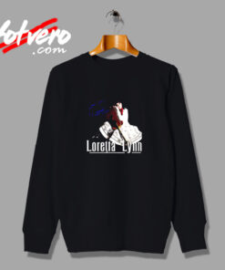 Loretta Lynn Singer Signature Vintage Sweatshirt Design