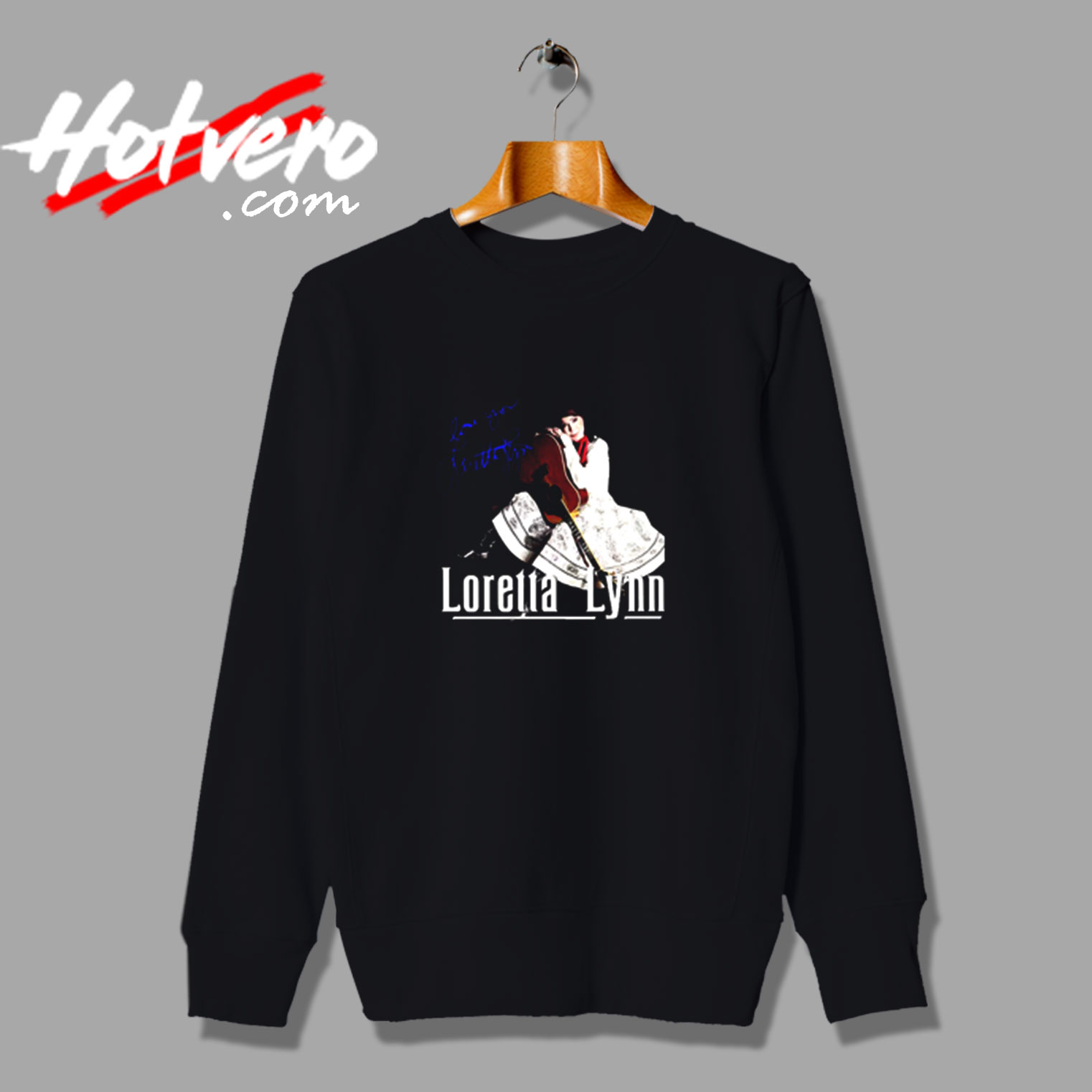 Loretta Lynn Singer Signature Vintage Sweatshirt Design