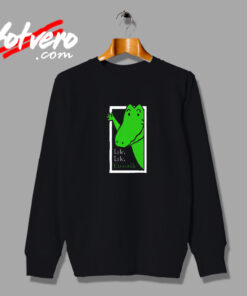Lyle Lyle Crocodile Waving Croc Illustration Vintage Sweatshirt Design