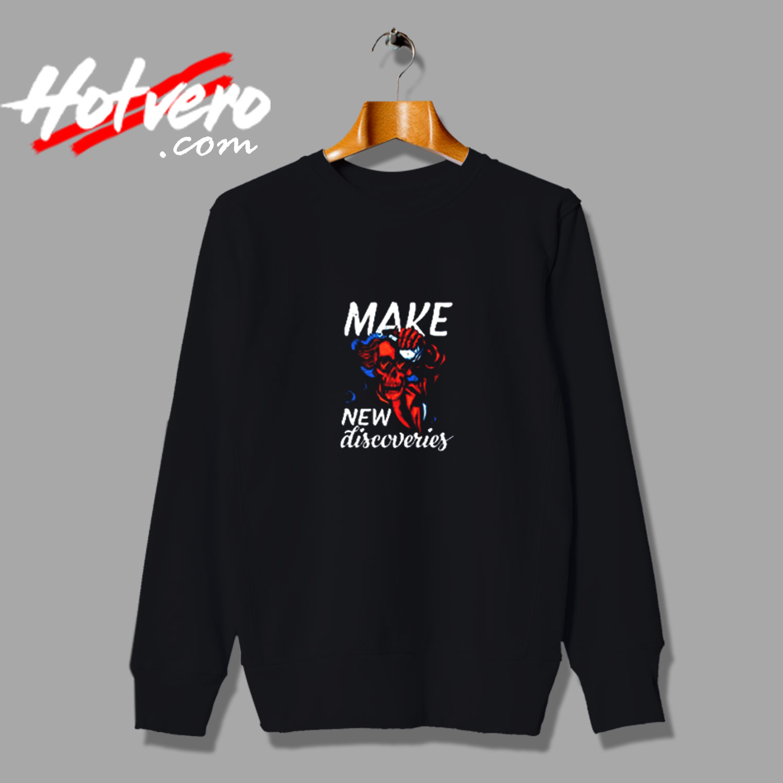 Make New Discoveries Vintage Sweatshirt Design