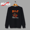 Man I Love Fall Funny Skeleton Pumpkin Halloween Vintage Sweatshirt Design