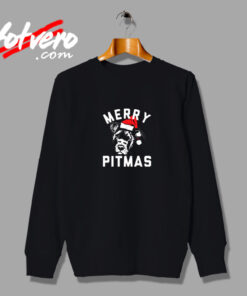 Merry Pitmas Vintage Sweatshirt Design