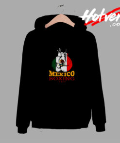 Mexico Flag Boxing Gloves Mexican Pride Comfort Hoodie