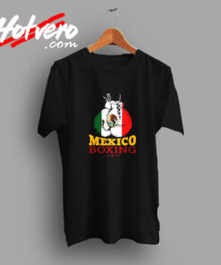 Mexico Flag Boxing Gloves Mexican Pride Vintage T shirt