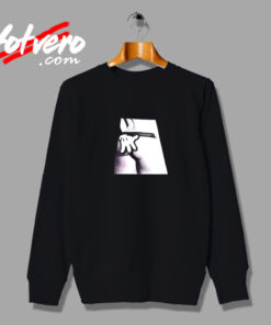 Mickey Cartoon Hands On A Woman's Butt Vintage Sweatshirt Design