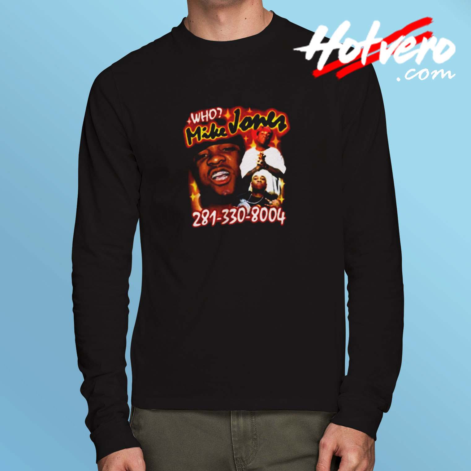 Mike Jones Vintage Style Rap Long Sleeve Tshirt