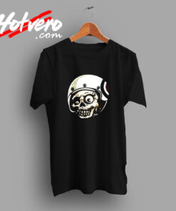 Mod Scooter Skull Motorcycle Biker Vintage T shirt