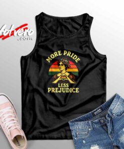 More Pride Less Prejudice Pride Month Lgbtq Gay Lesbian Sleeveless Shirt
