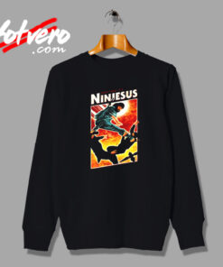 Ninjesus Vintage Sweatshirt Design