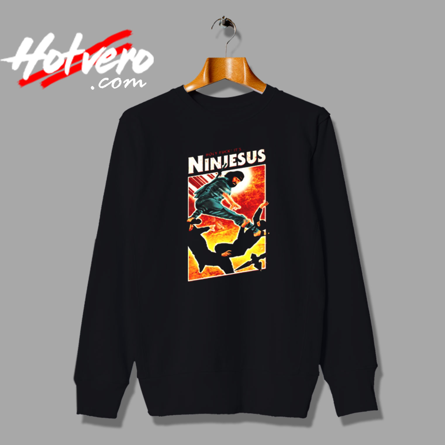 Ninjesus Vintage Sweatshirt Design