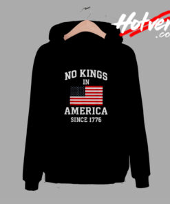 No Kings In America Patriotic Usa Flag Comfort Hoodie