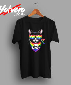No Kings Pride Cat Vintage T shirt