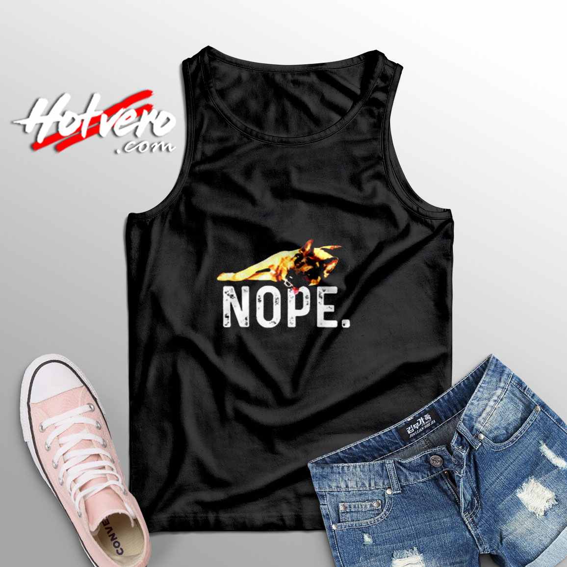 Nope Lazy German Shepherd Dog Lover Sleeveless Shirt