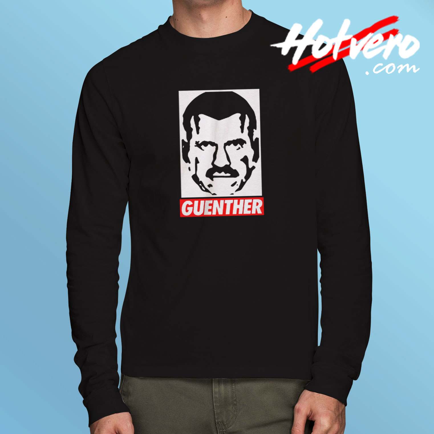 Obey Inspired Guenther Steiner Long Sleeve Tshirt