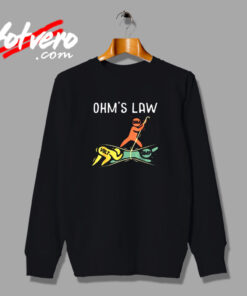 Ohm's Law Electrical Engineer Vintage Sweatshirt Design