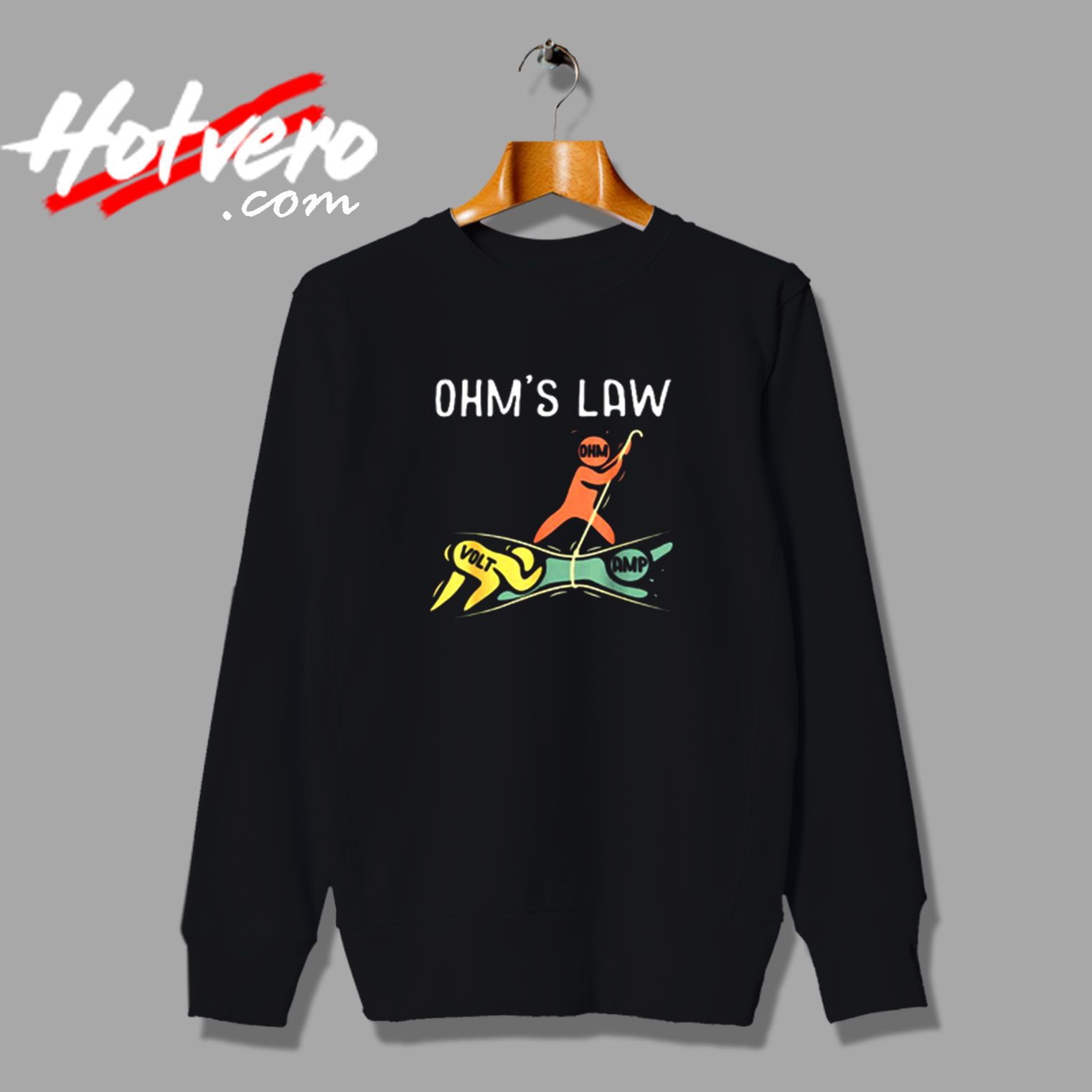 Ohm's Law Electrical Engineer Vintage Sweatshirt Design