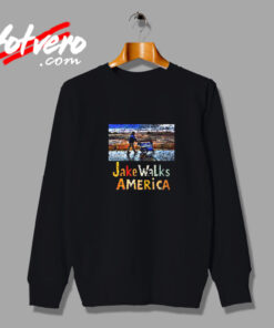 Painterly Walk Vintage Sweatshirt Design