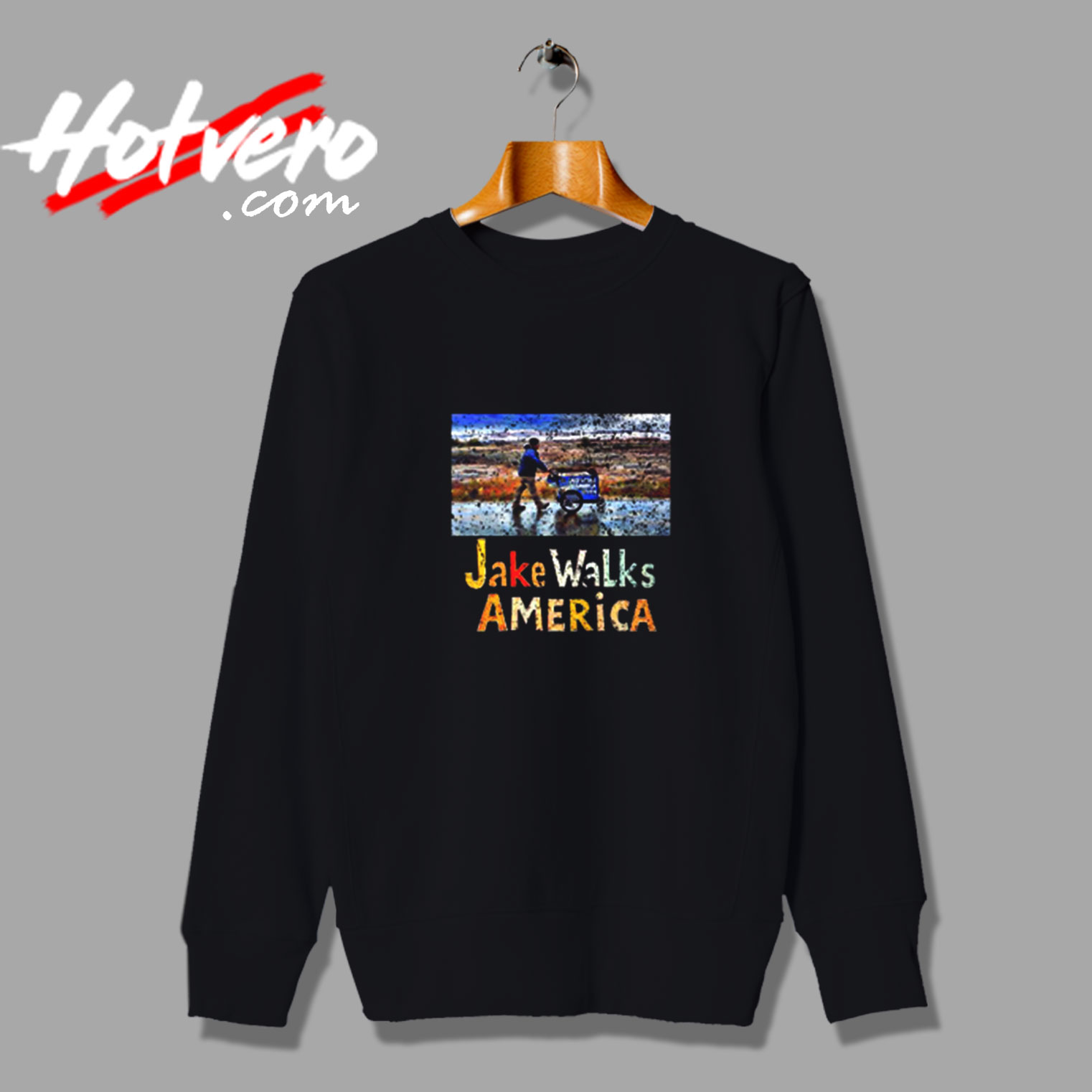 Painterly Walk Vintage Sweatshirt Design