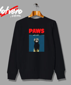 Paws Ferret Funny Vintage Sweatshirt Design
