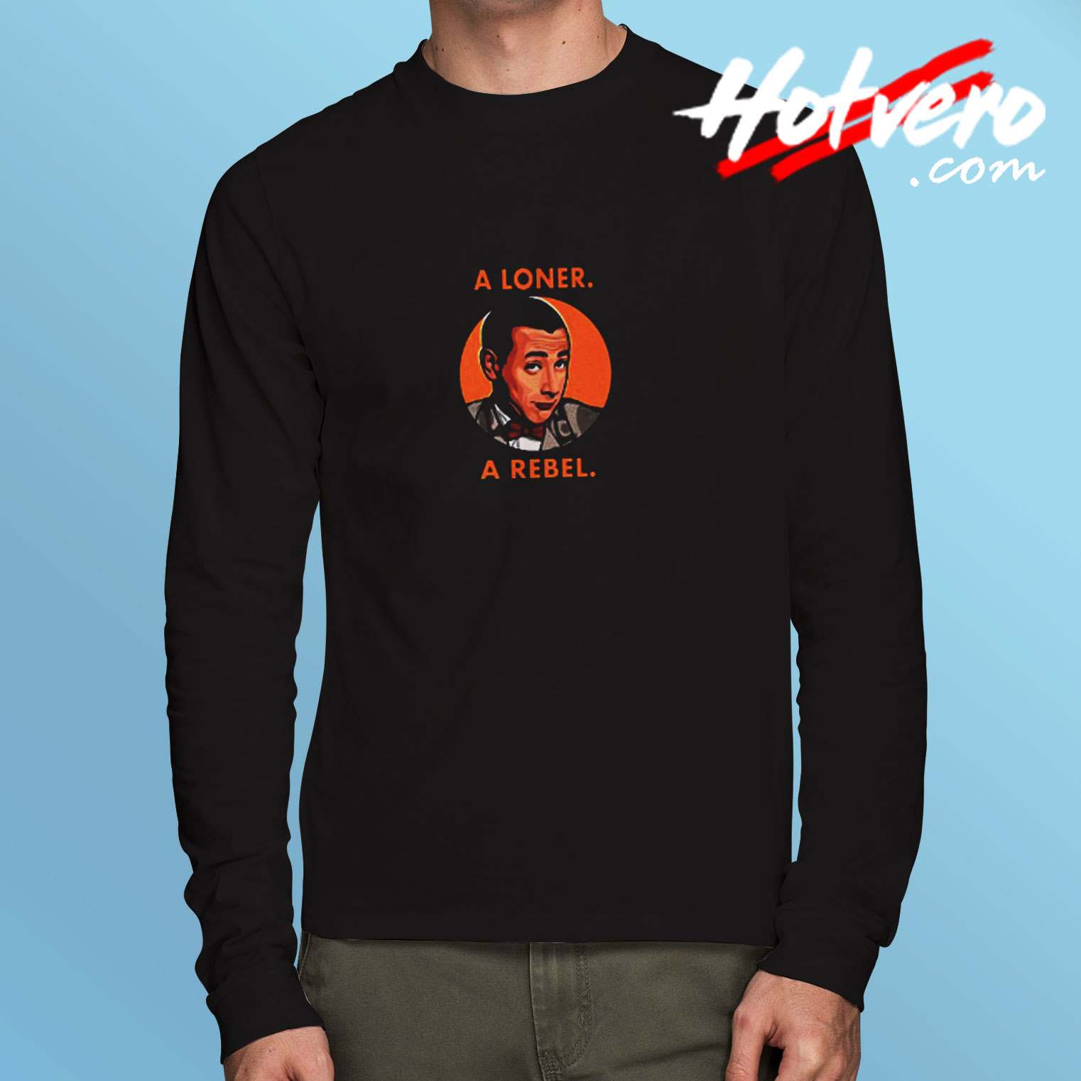 Pee Wee Herman A Rebel Graphic Long Sleeve Tshirt