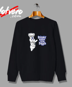 Pillsbury Doughboy Bringing Home The Dough Costume Vintage Sweatshirt Design