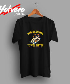 Professional Towel Sitter – Funny Summer Beach Vacation Vintage T shirt